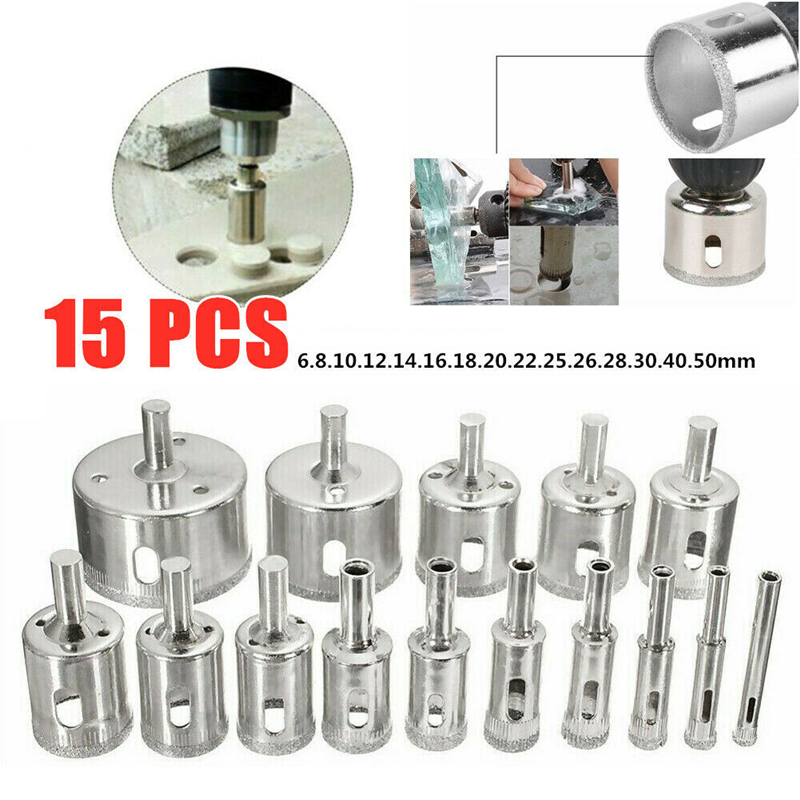 Reciprocating Saw Attachment Drill - 10/15 pièces ensemble carrelage foret ensemble