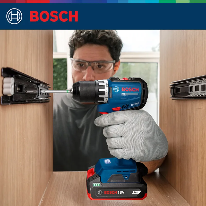 Brushless Cordless Electric Drill 18V - Perceuse-visseuse sans fil BOSCH GSR 18V-52