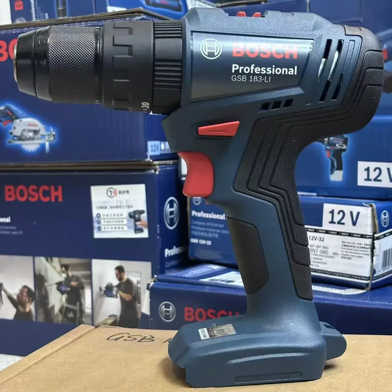 Brushless Cordless Electric Drill 18V - Perceuse à percussion sans fil Bosch