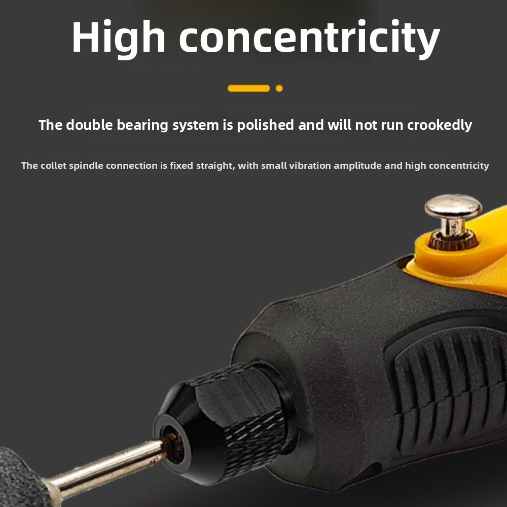 Cordless Rotary Tool Kit Accessories - Mini meuleuse sans fil, 3 vitesses