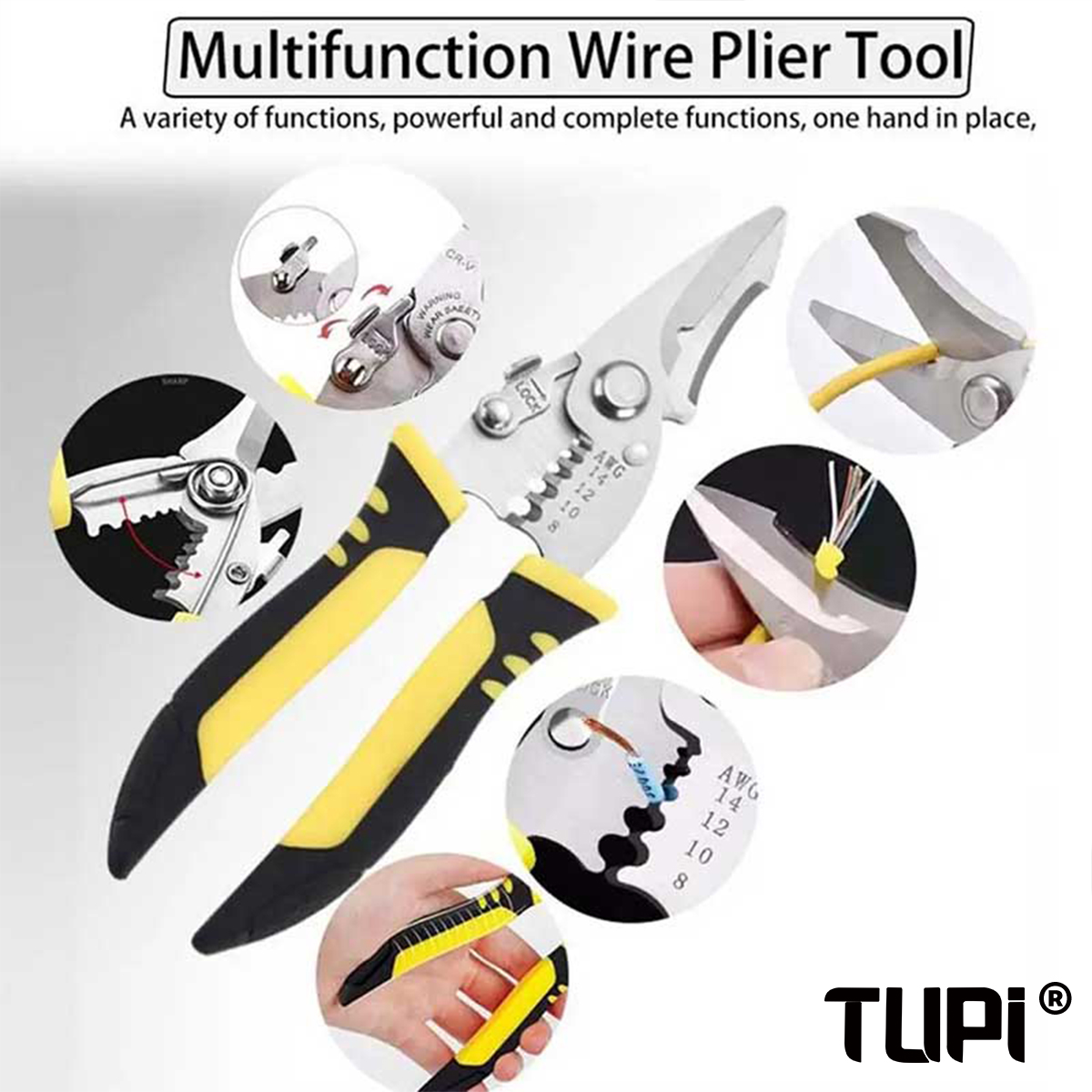 TUPI Pro pince d'électricien 3 - Automatic Wire Stripper Cutter avis et prix