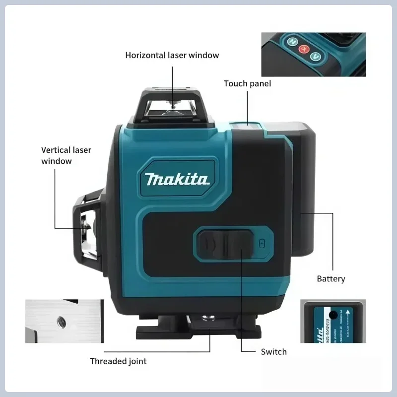 Batterie Makita 40V 5.0Ah Max, - Laser Level 16 Lines 4D Green avis et prix